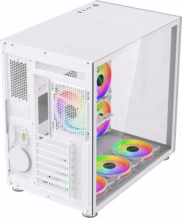 ASC Intel Core i7 Gaming Tower , White 10 Fan RGB Gaming Case - Image 2