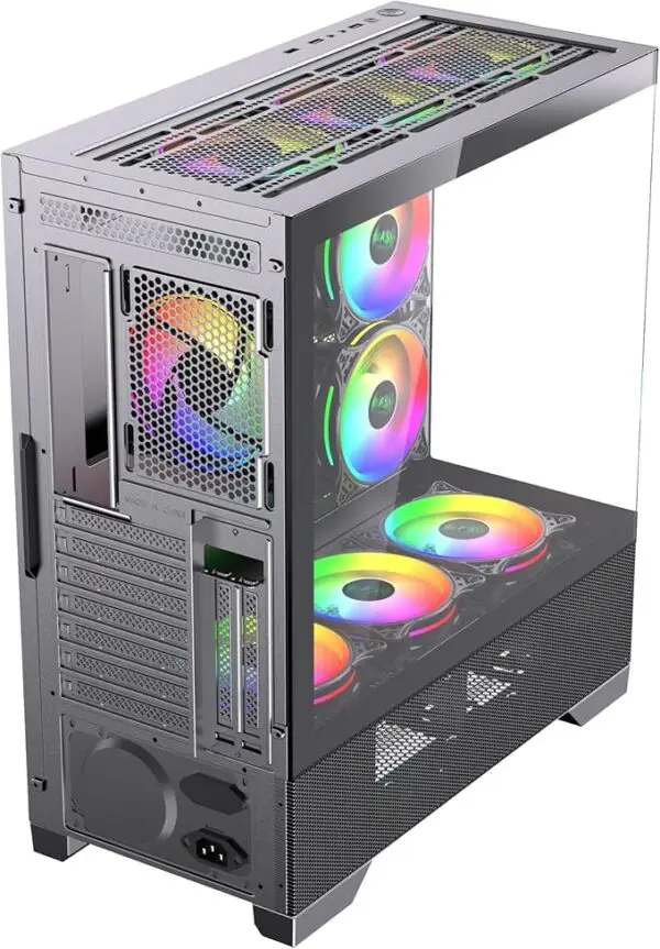 ASC Intel Core i5 Gaming Tower • GT730 2GB Graphics Card • 8GB RAM • 128GB SSD+500GB HDD • 500W 80+ PSU • Black 6 Fan RGB Gaming Case • WIFI • Windows 11 - Image 2