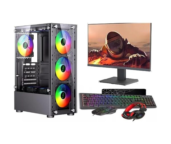 Gaming PC Bundle: i7-3770 - 16GB RAM - GT730 2GB - 256GB SSD+1TB HDD - 6 Fans RGB CASE - 22" Monitor - WINDOWS 11 - Image 2